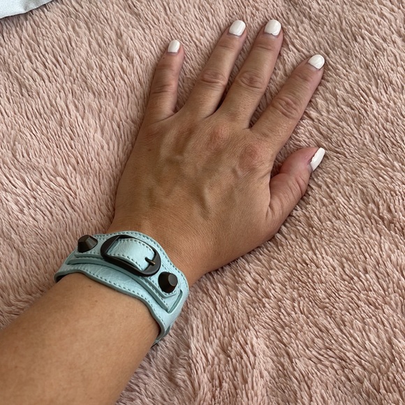 BALENCIAGA BLUE ARENA BRACELET - Picture 8 of 8